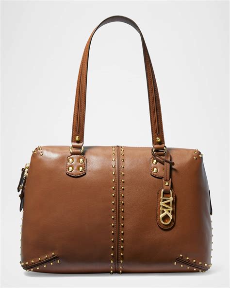 cement tas michael kors|Astor Large Studded Leather Tote Bag .